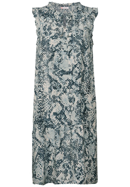 Snake Print Tunika-Kleid