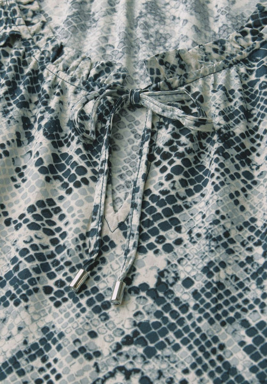 Snake Print Tunika-Kleid