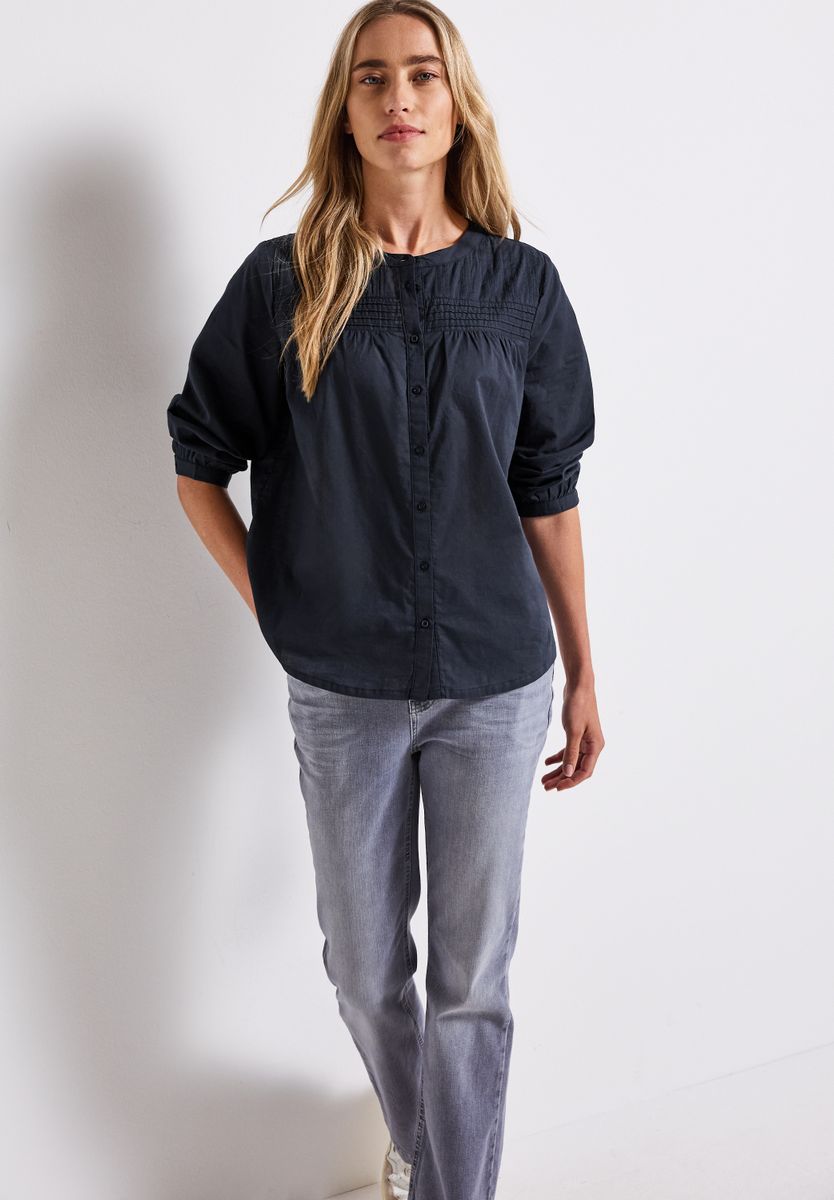 Baumwollbluse mit Details