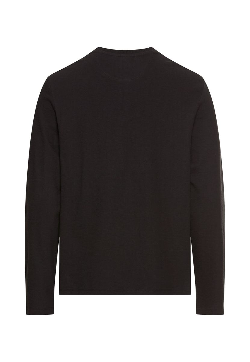 Henleyshirt aus reiner Baumwolle