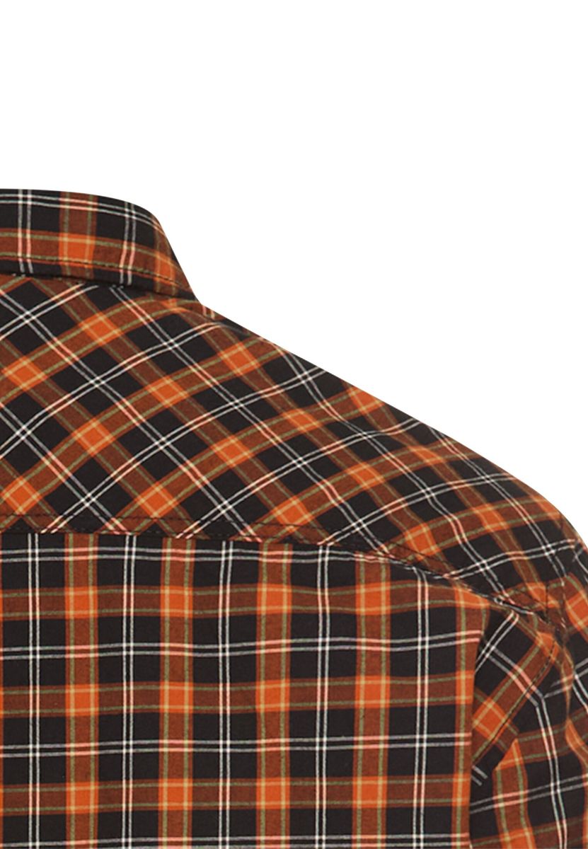 Langarm Shirt aus reiner Baumwolle mit Button-Down-Kragen