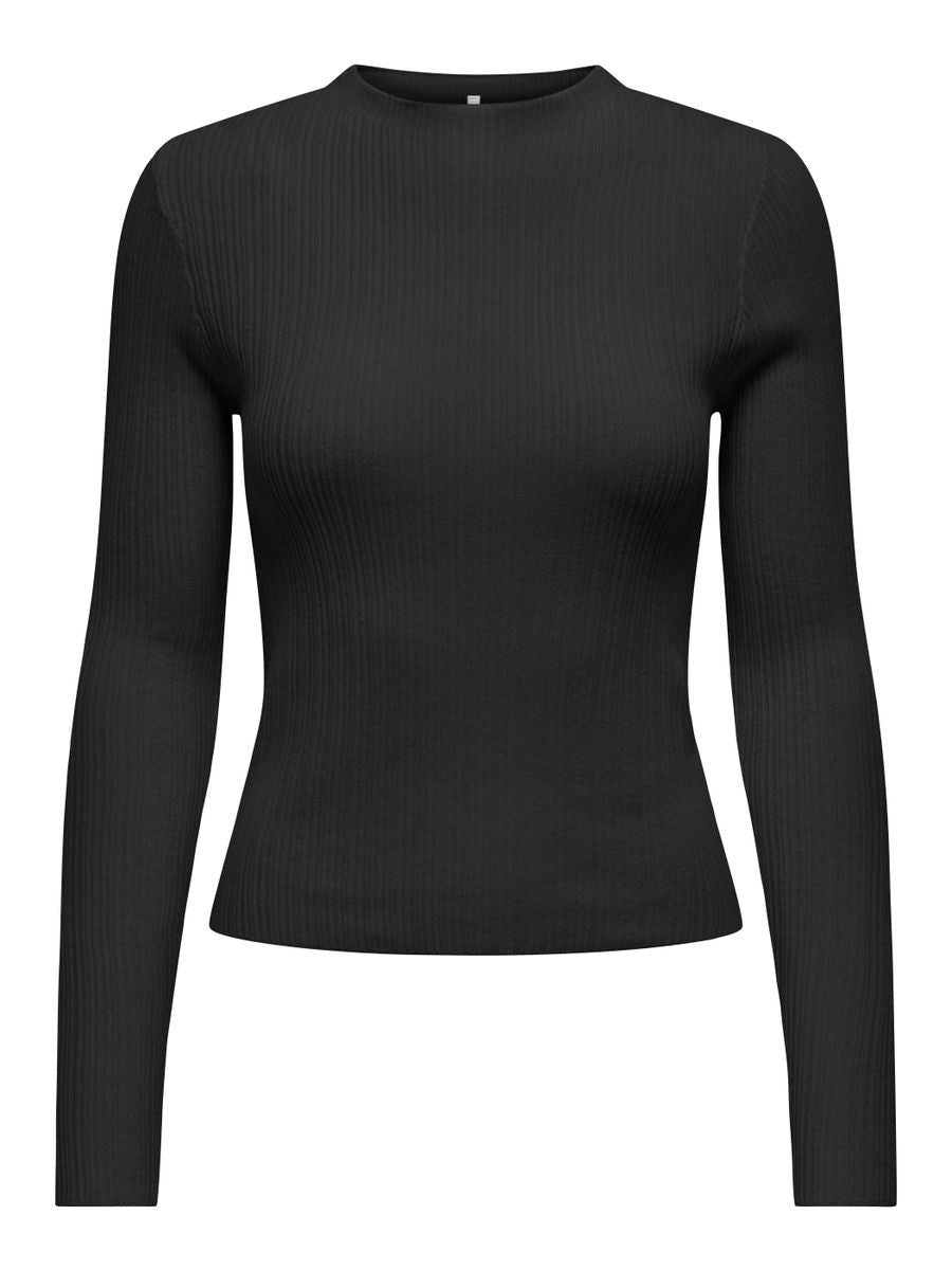 ONLCOCO LIFE LS RIB MOCK NECK CC KNT