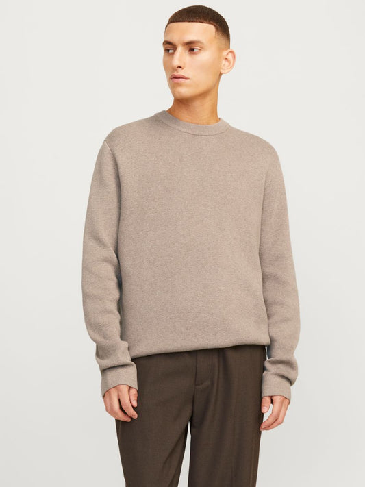 JPRBLAMILANO STITCH KNIT CREW NECK SN