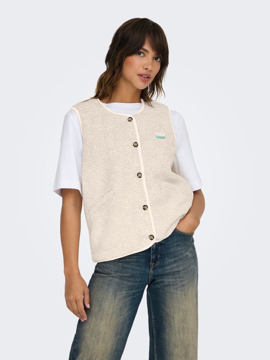 ONLBABY LIFE TEDDY VEST PNT CS