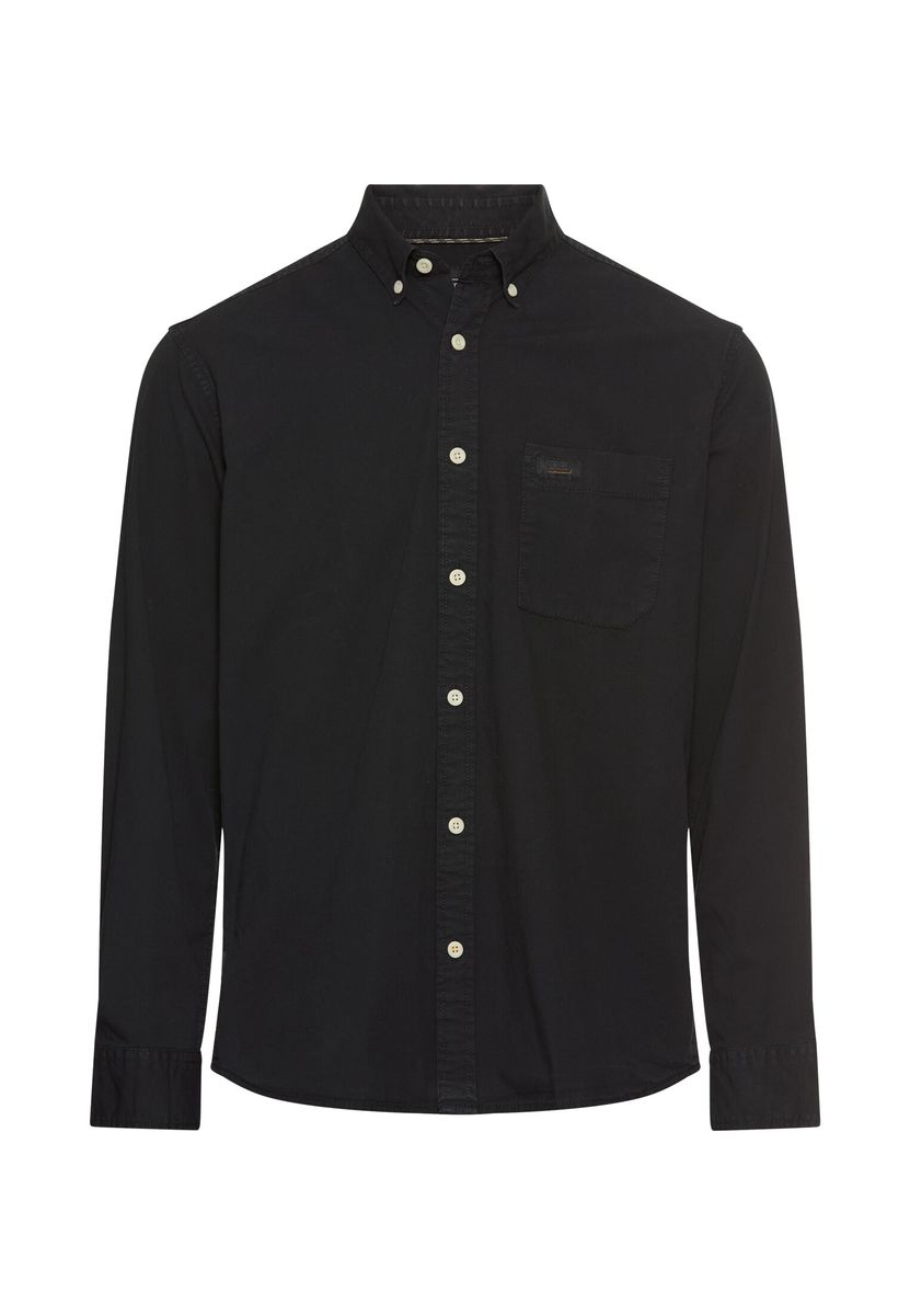 Langarmhemd mit Button-Down Kragen