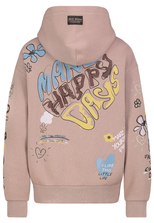 DOB Sweat, langarm, Kapuze mit Abnä