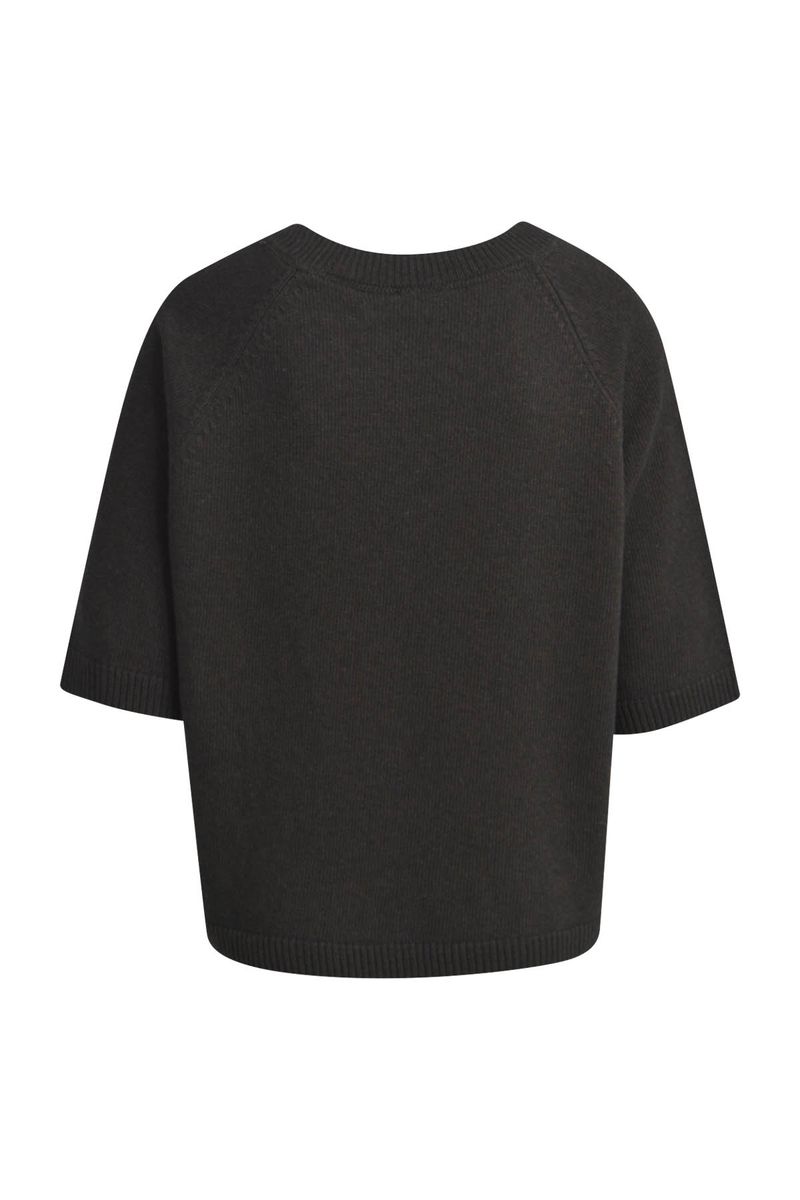 Loose fit Pullover with 1/2 sleeves and round neck