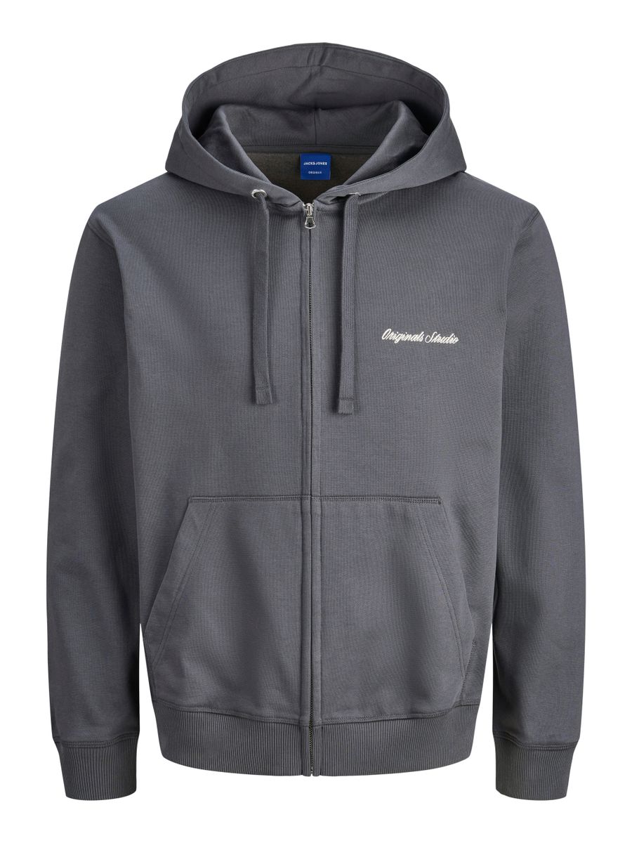JORNORREBRO EMB SWEAT ZIP HOOD NOOS