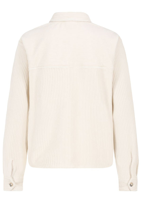 DOB Boxy Kurzkordbluse, aufgesetzte