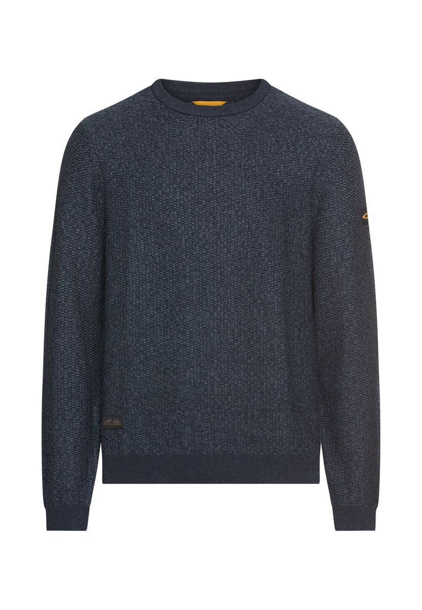 Pullover aus Baumwoll-Polyacryl-Mix mit strukturierten Oberflächen