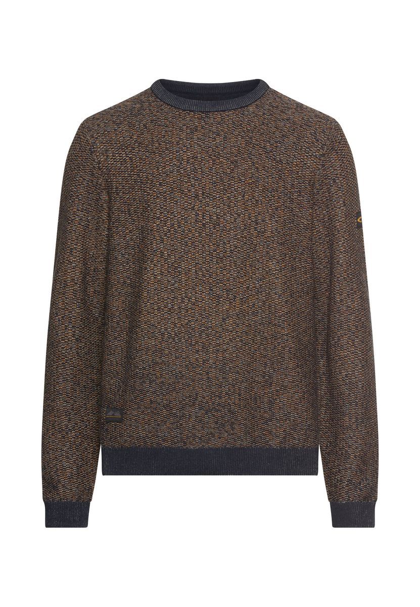 Pullover aus Baumwoll-Polyacryl-Mix mit strukturierten Oberflächen