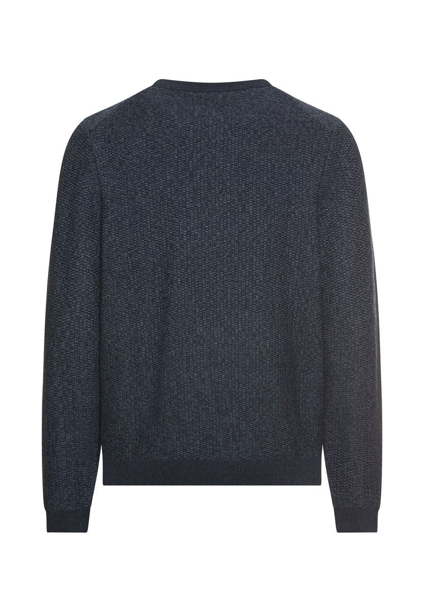 Pullover aus Baumwoll-Polyacryl-Mix mit strukturierten Oberflächen