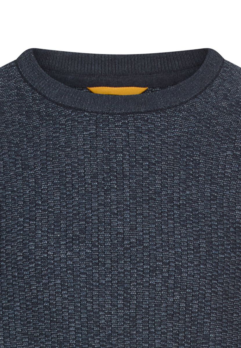 Pullover aus Baumwoll-Polyacryl-Mix mit strukturierten Oberflächen