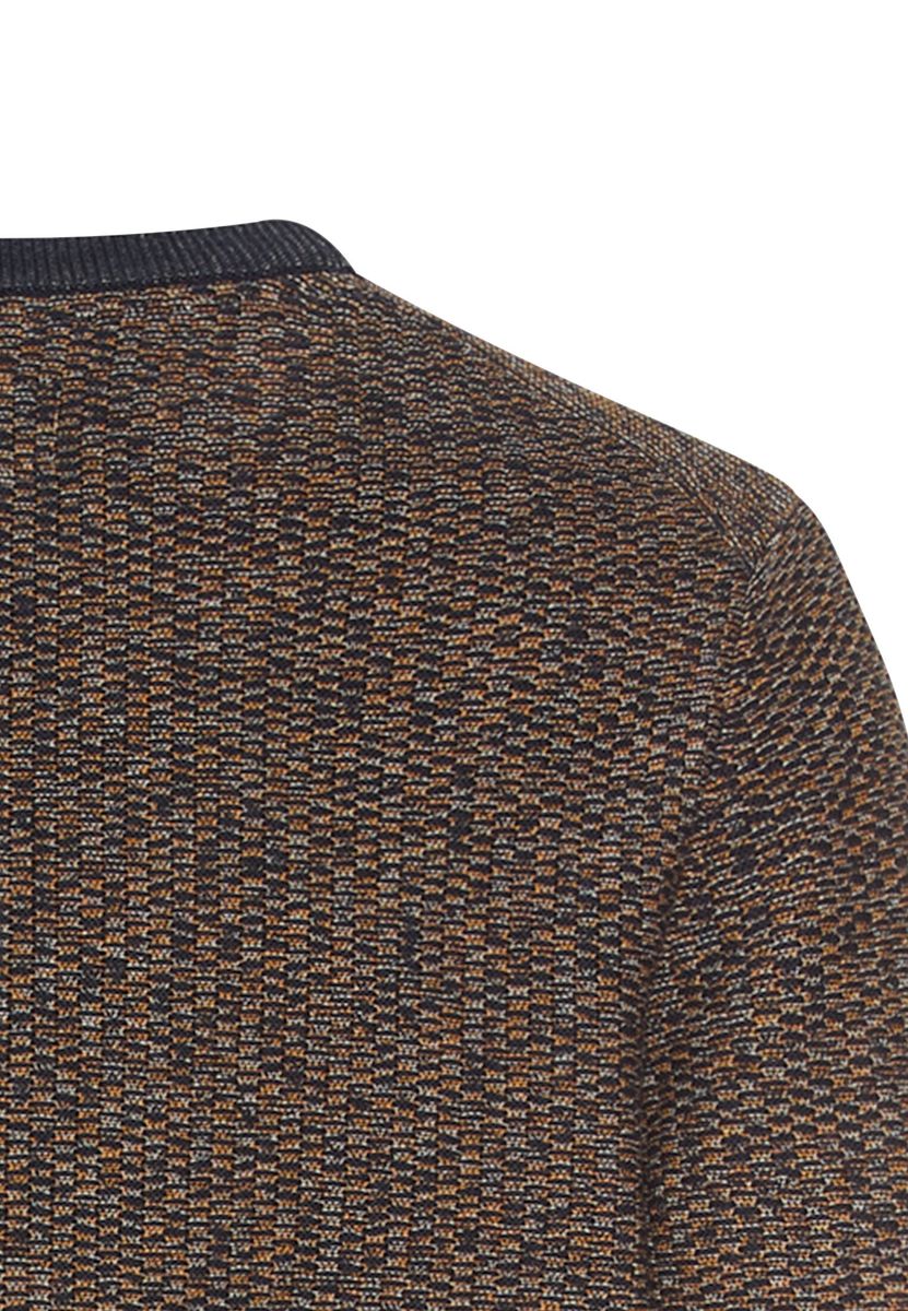 Pullover aus Baumwoll-Polyacryl-Mix mit strukturierten Oberflächen