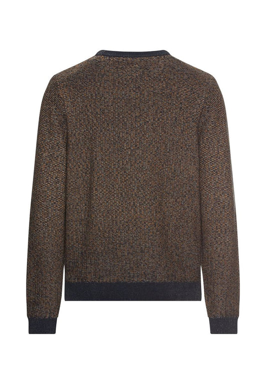 Pullover aus Baumwoll-Polyacryl-Mix mit strukturierten Oberflächen