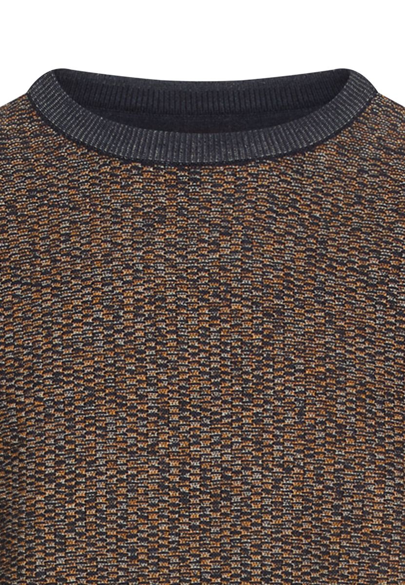 Pullover aus Baumwoll-Polyacryl-Mix mit strukturierten Oberflächen