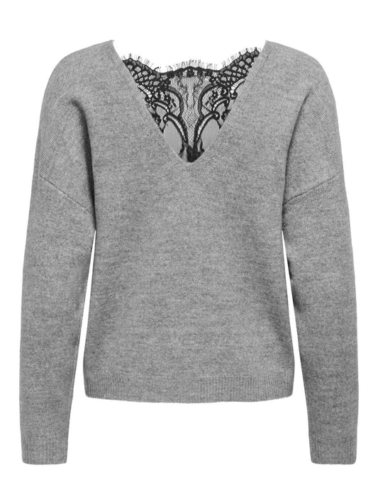 ONLADELE LS LACE MIX O-NECK CC KNT