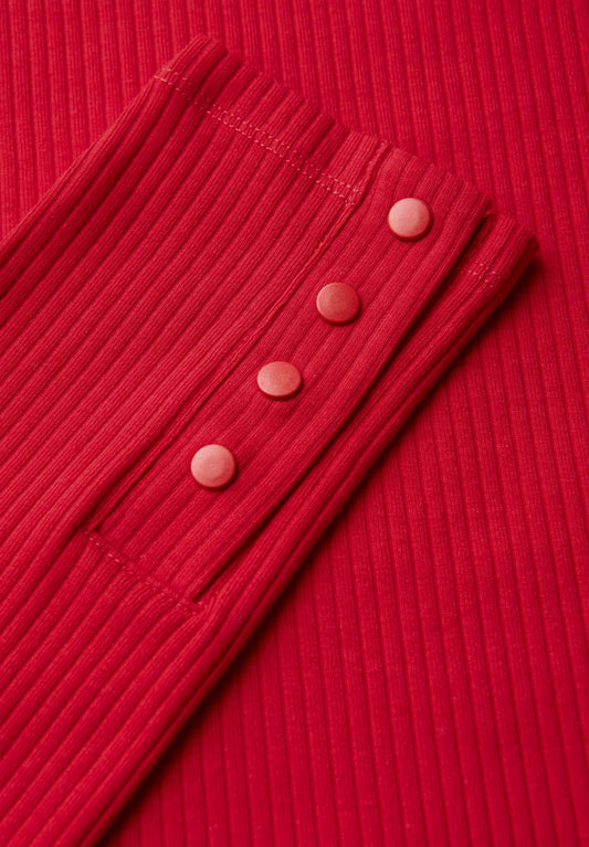 Shirt mit Rippstruktur