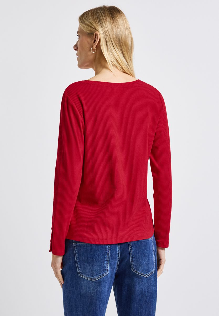 Shirt mit Rippstruktur