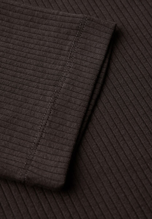 T-Shirt mit Rippstruktur