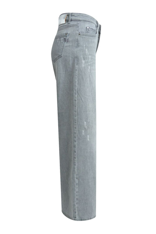 wide leg denim normal rise