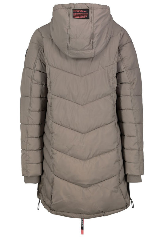 DOB Steppmantel, Kapuze, 2-Wege-RV