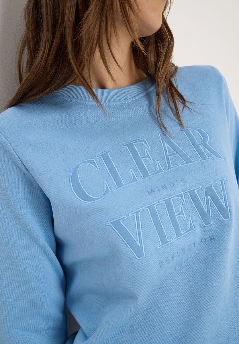 Sweatshirt mit Wording