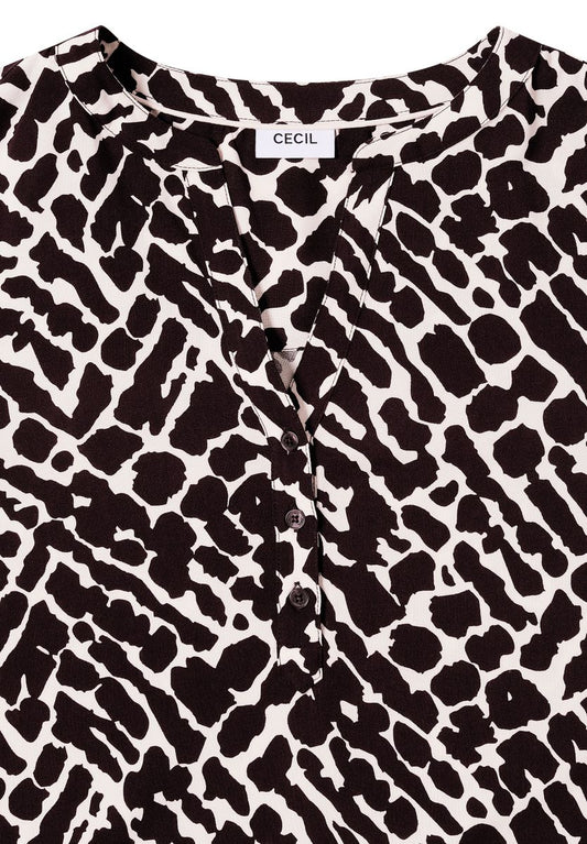 Gemusterte Bluse