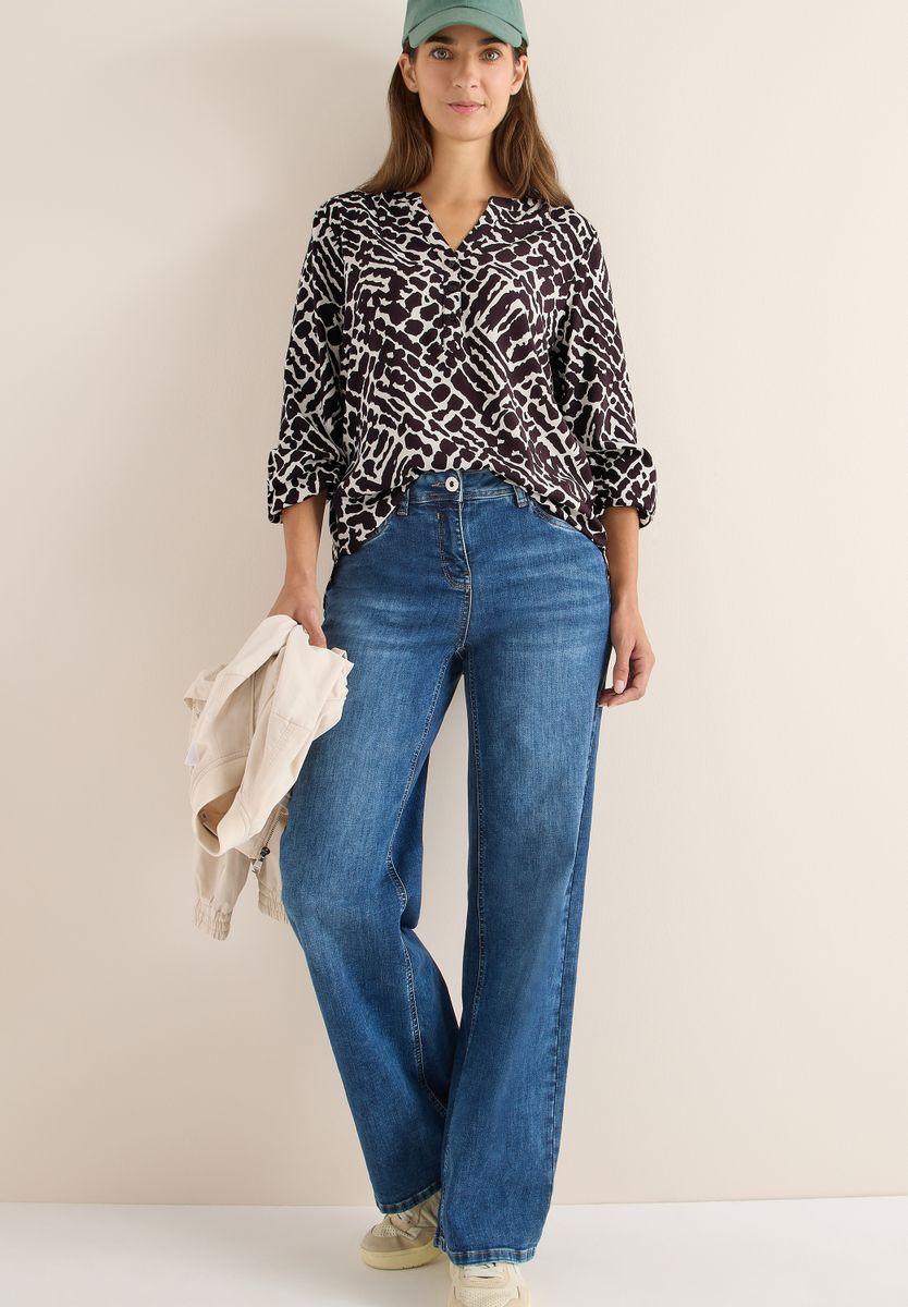 Gemusterte Bluse