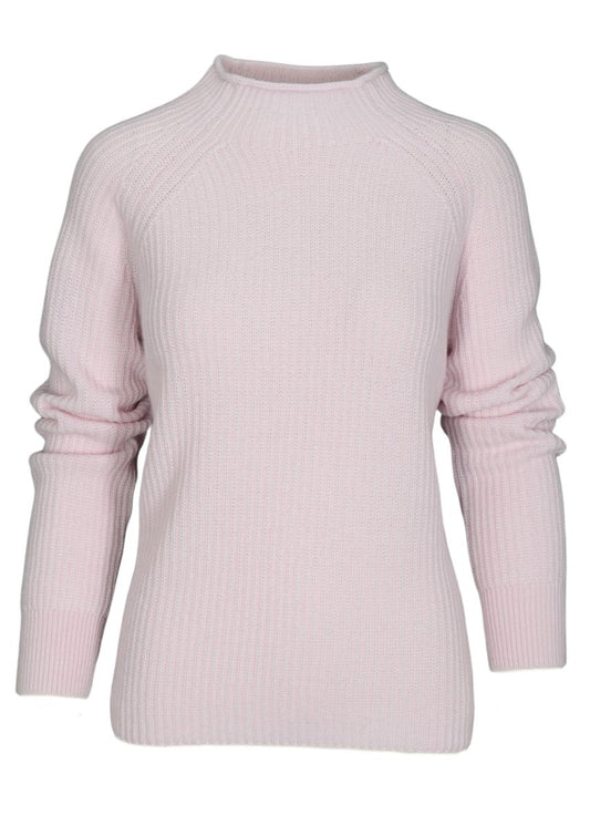 Stehbund-Pullover, 1/1 Arm,uni