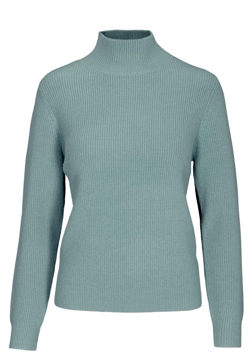 Stehbund-Pullover, 1/1 Arm,uni
