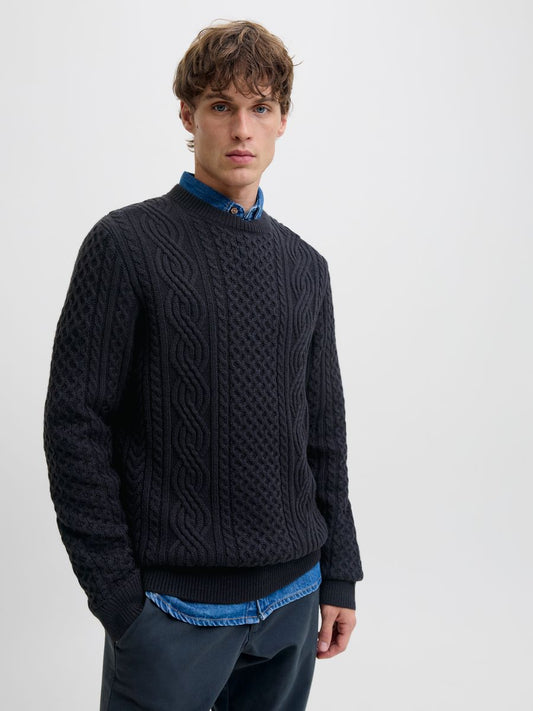 JPRBLUSEAN KNIT CABLE CREW NECK SN