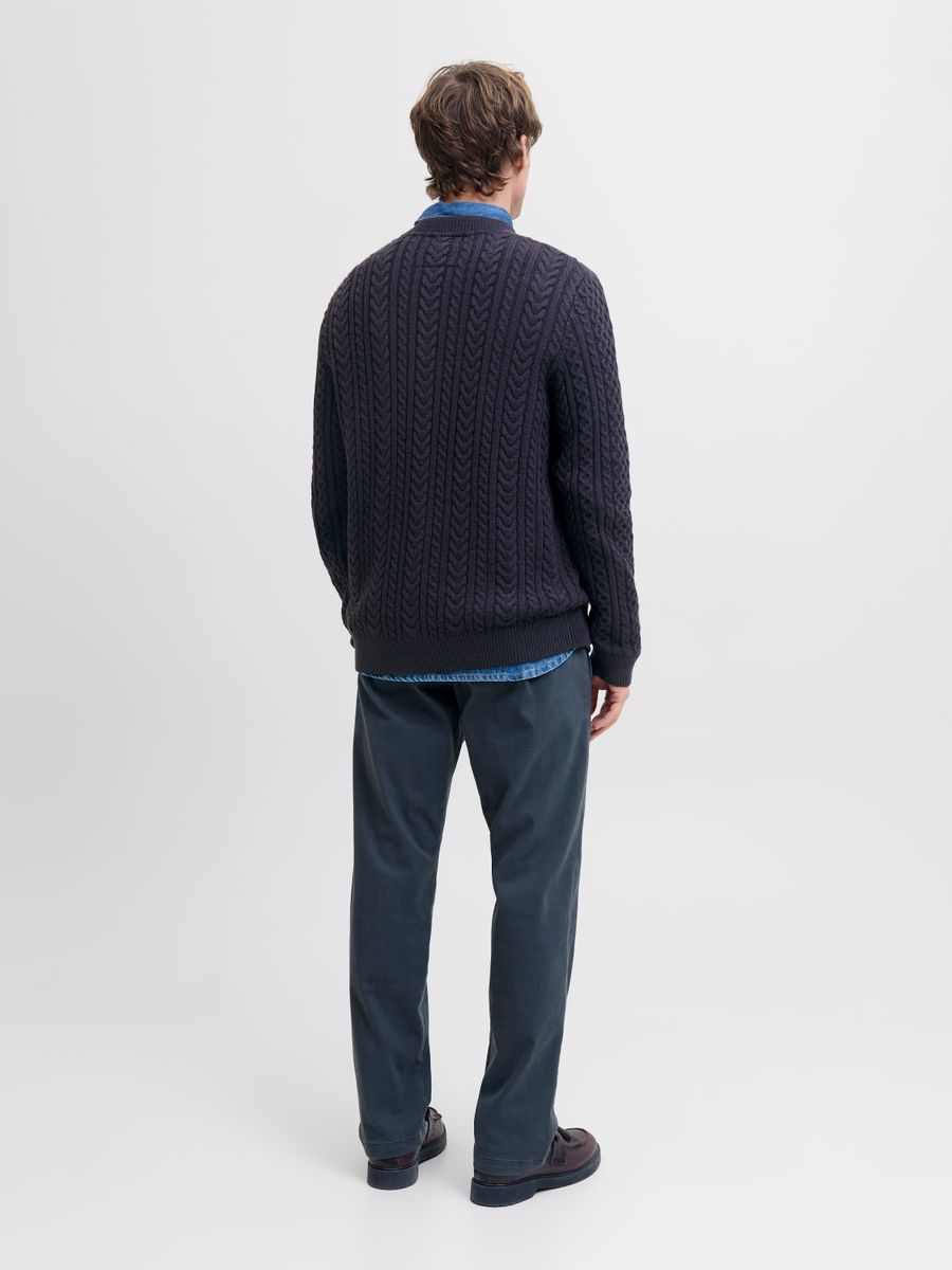 JPRBLUSEAN KNIT CABLE CREW NECK SN