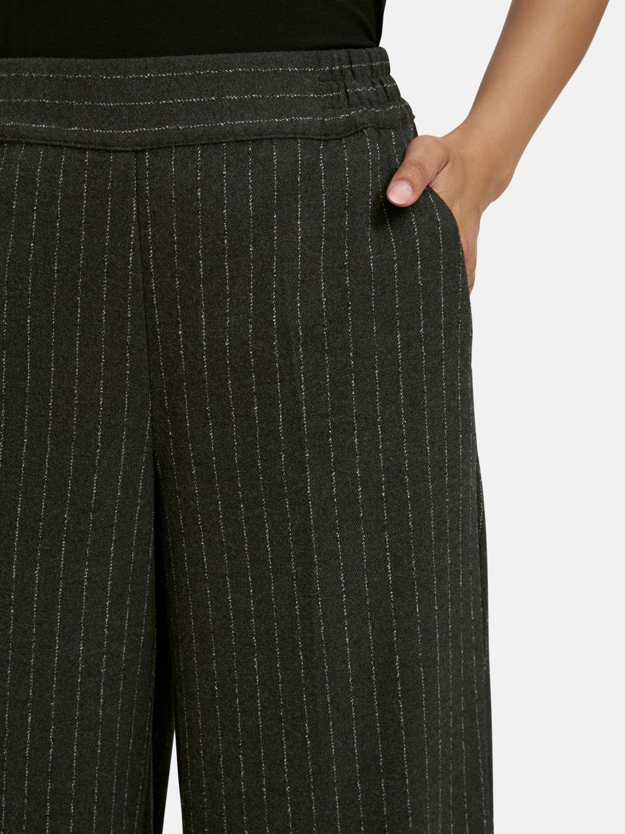 wideleg pants elastic waist french pockets