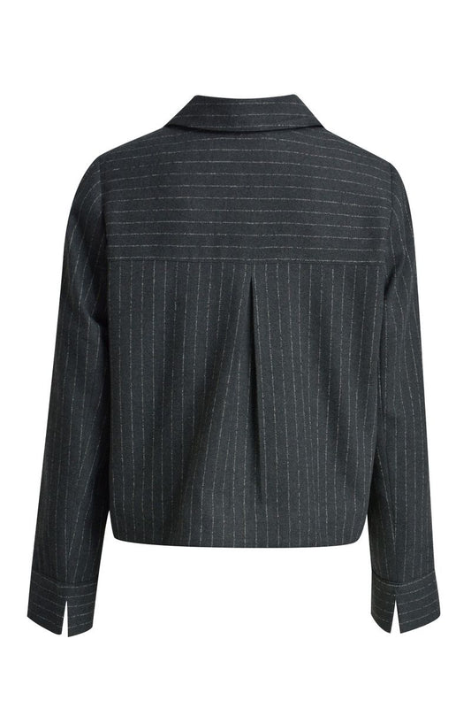 jacket w/collar patched pockets 1/1 sleeve