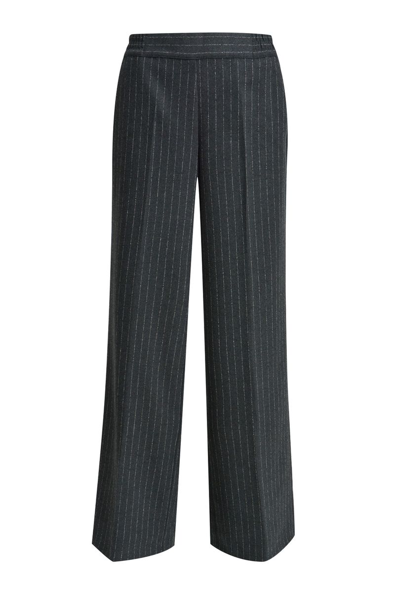 wideleg pants elastic waist french pockets