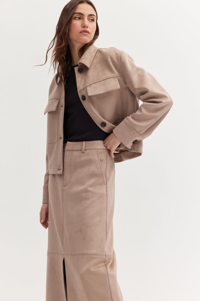 Vegan Suede Leather Jacket