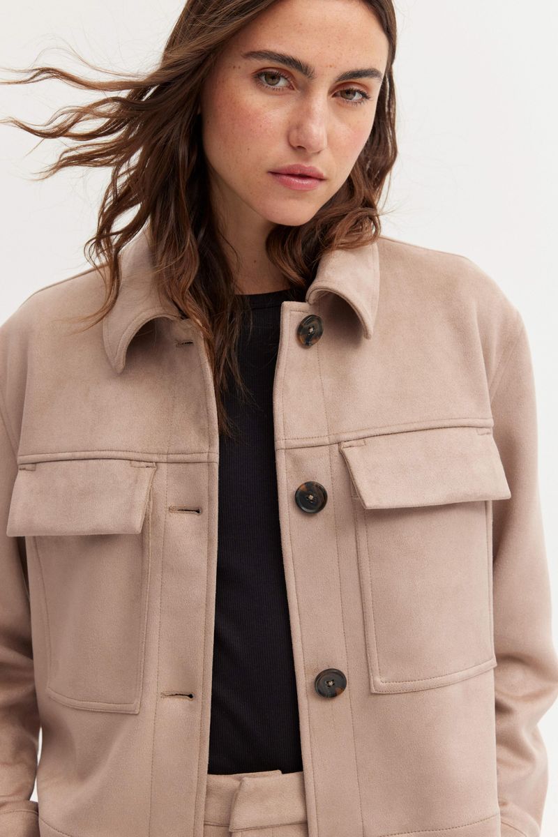 Vegan Suede Leather Jacket