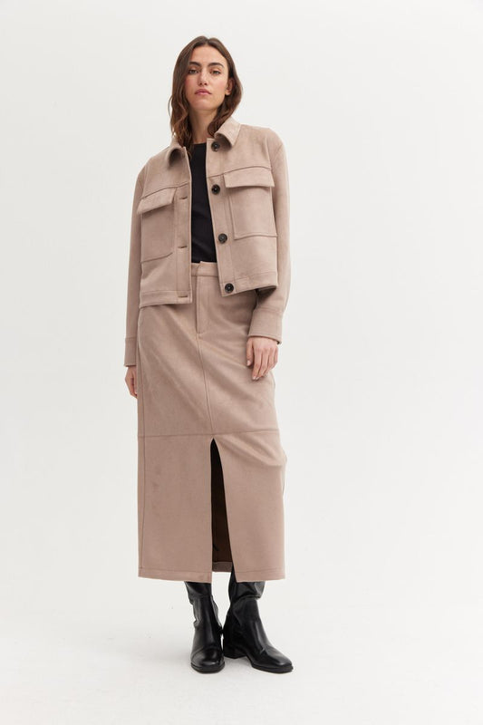 Vegan Suede Leather Jacket