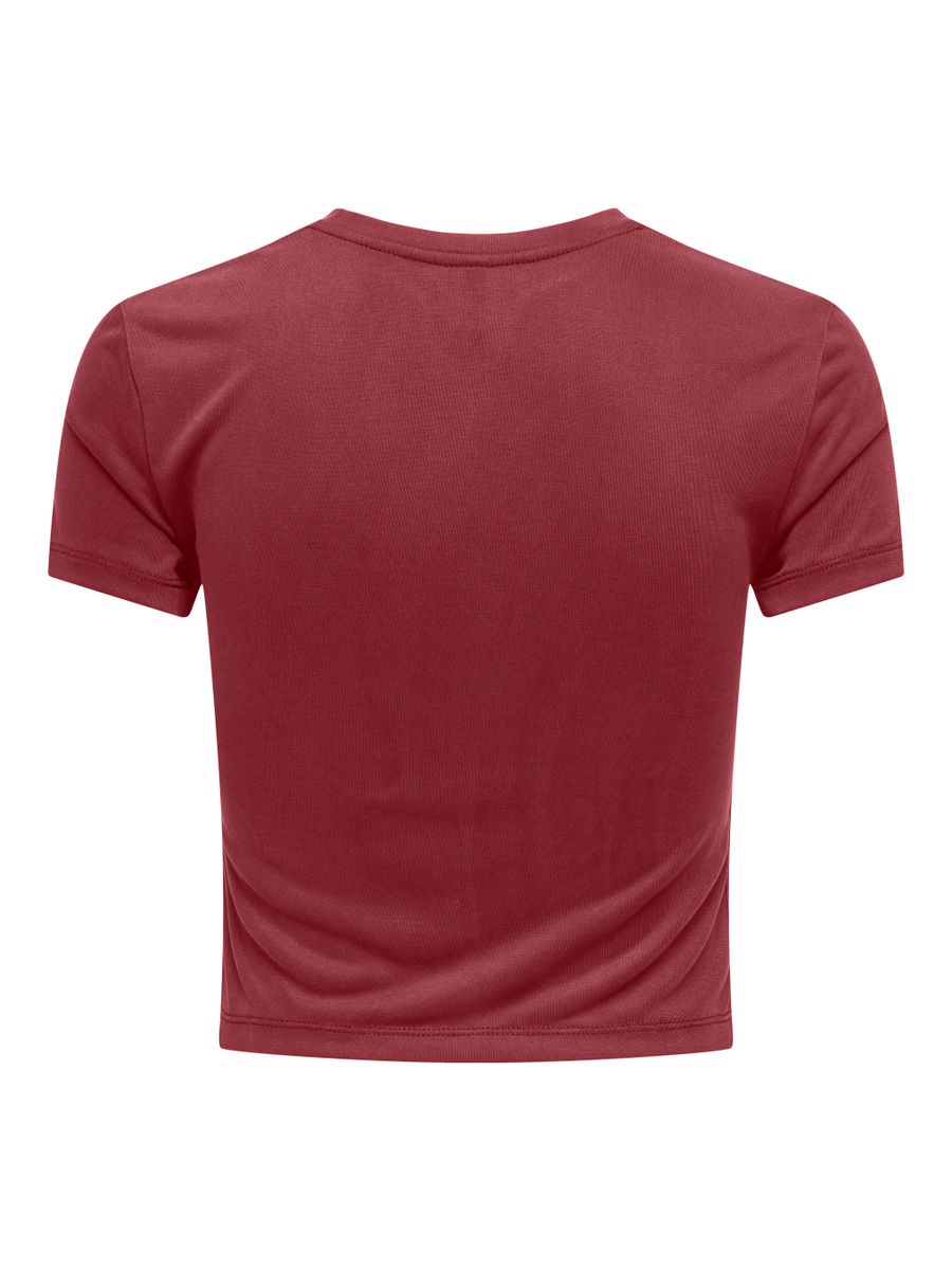 ONLHANNAH S/S O-NECK SHORT TOP JRS