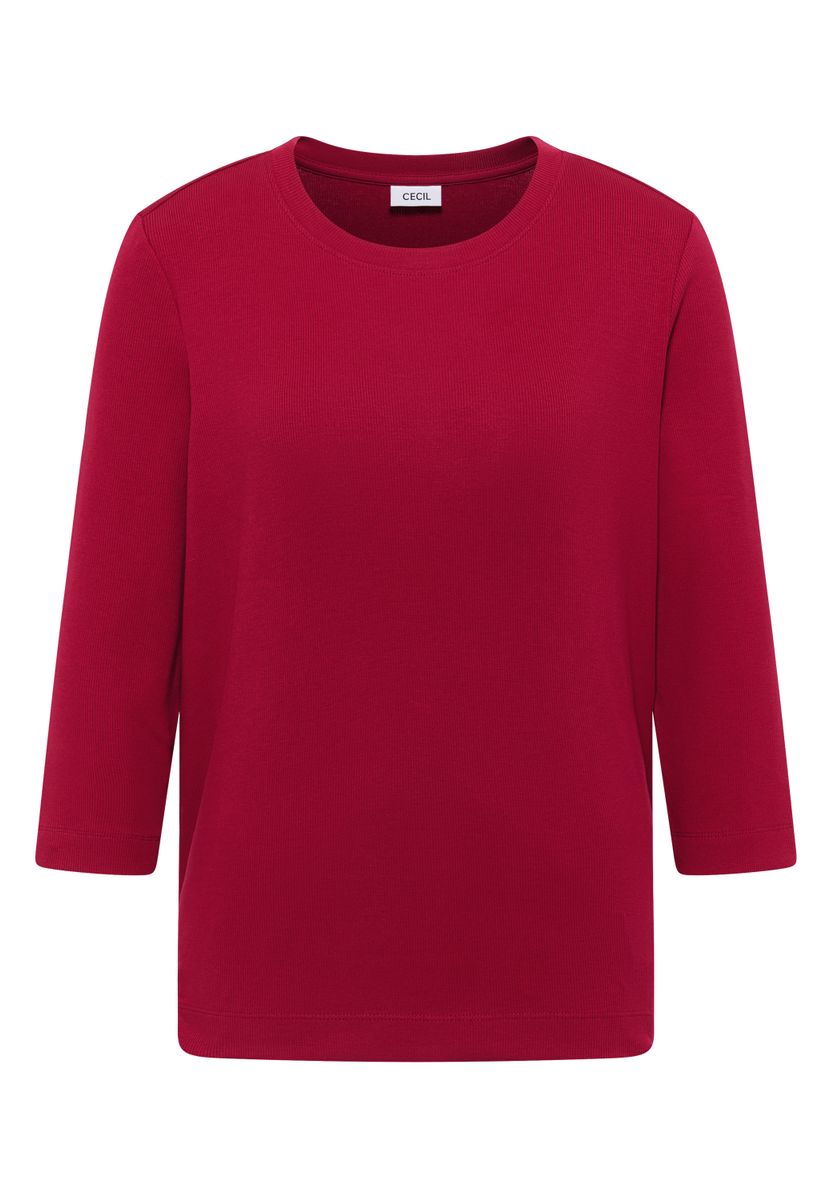 Shirt mit Rippstruktur