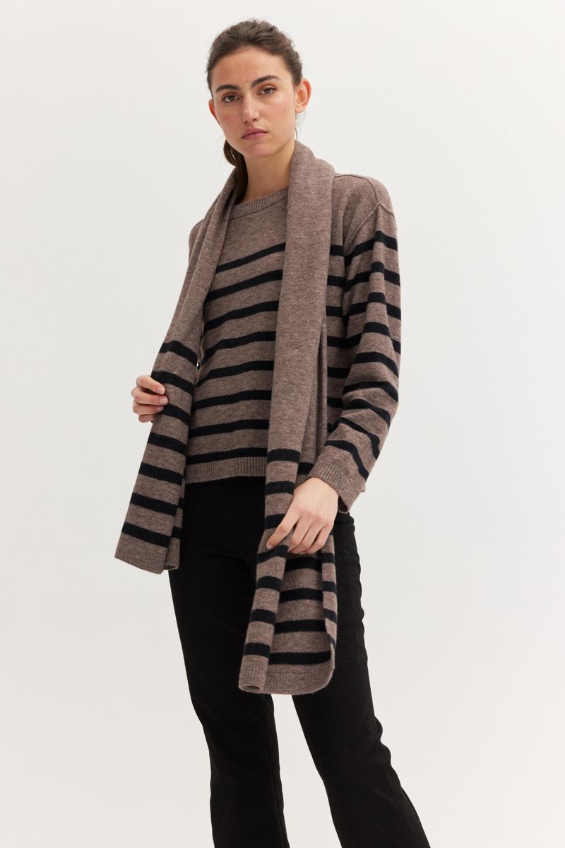 Woolen striped Pullover