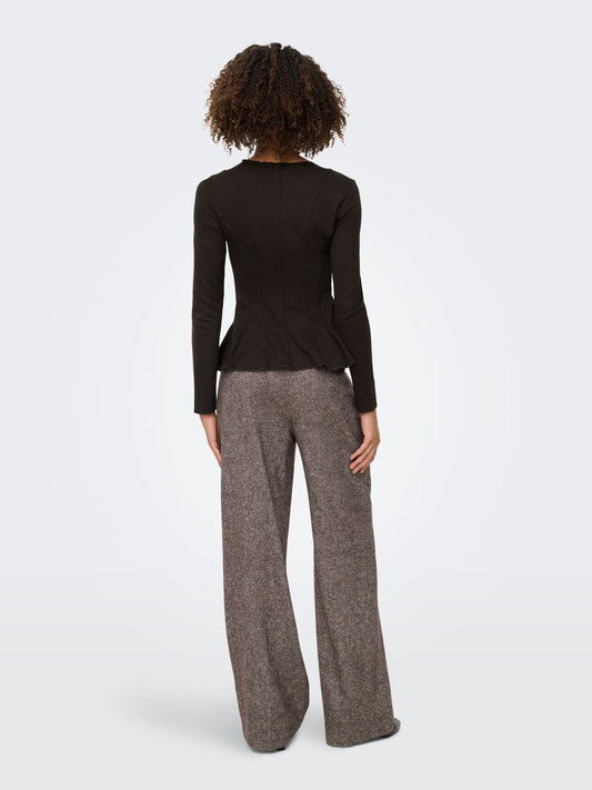 ONLKENYA L/S PEPLUM TOP JRS