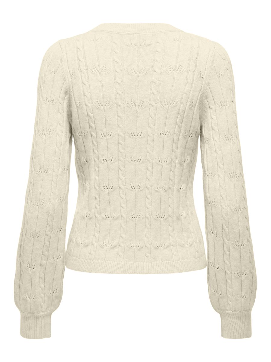 ONLKATIA LS STRUCTURE O-NECK PULL CC KNT