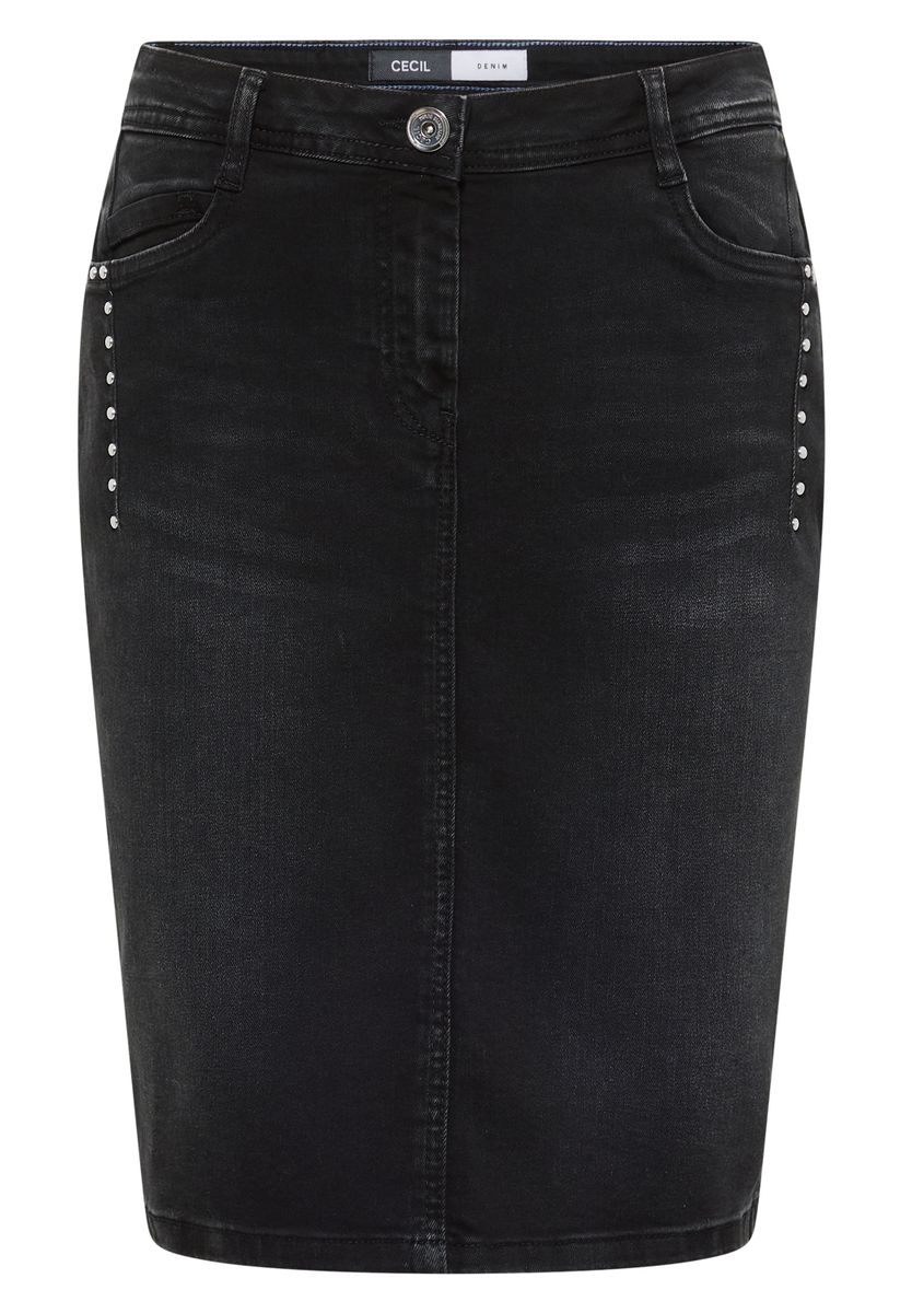 Jeansrock mit Nieten