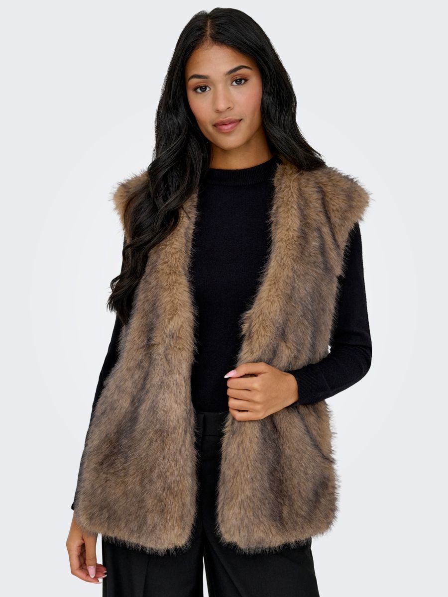 ONLDAWN LIFE FAUX FUR WAISTCOAT OTW