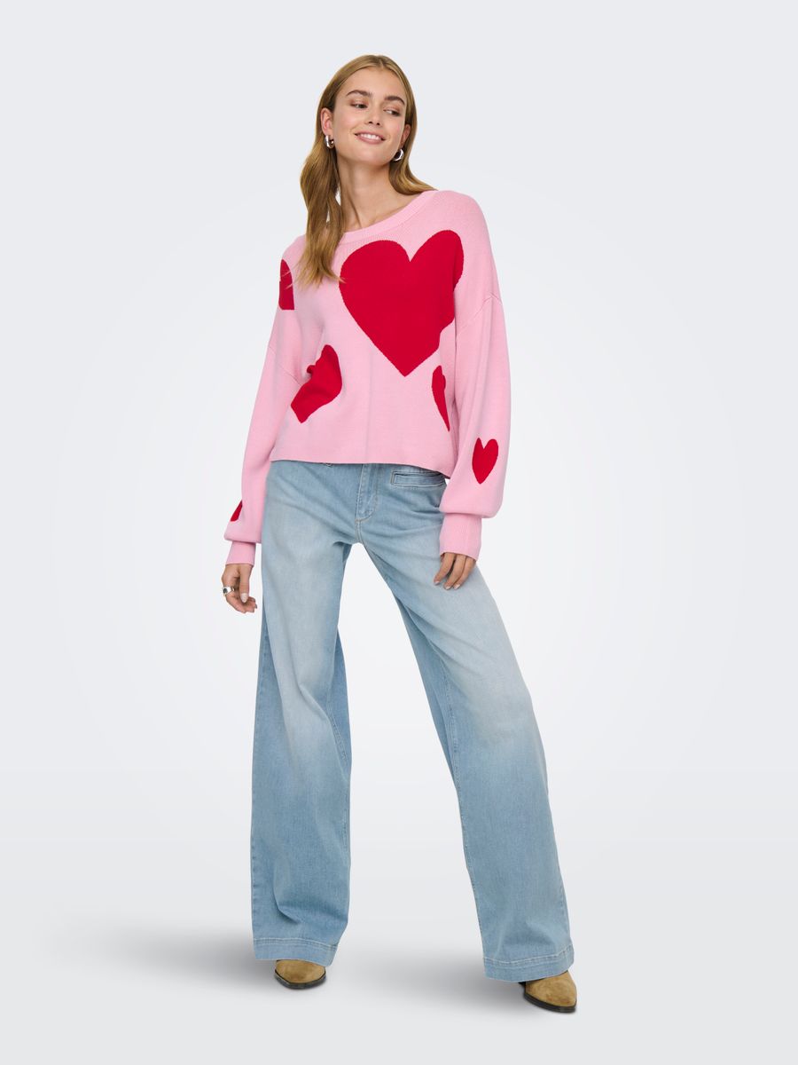 ONLMONTANA LS JQ O-NECK CC KNT