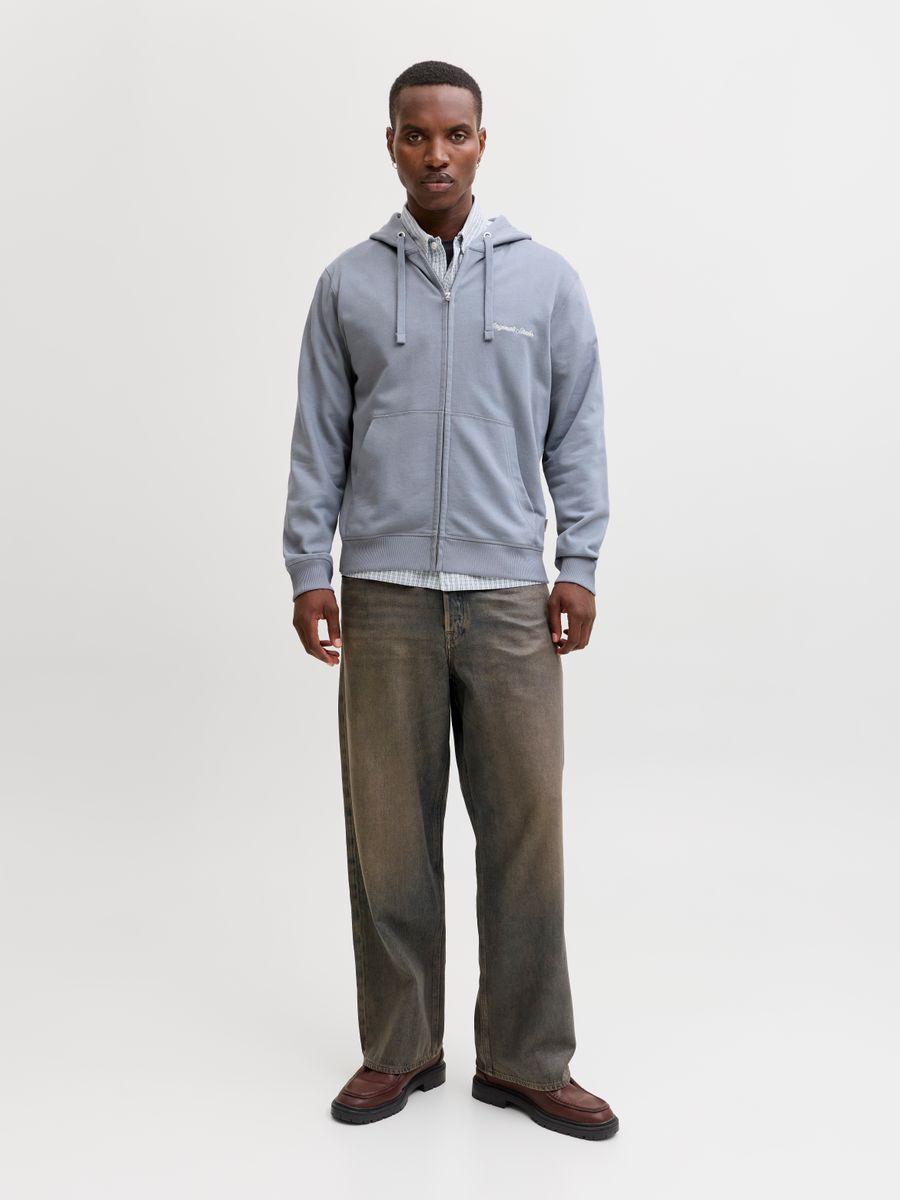 JORNORREBRO EMB SWEAT ZIP HOOD NOOS