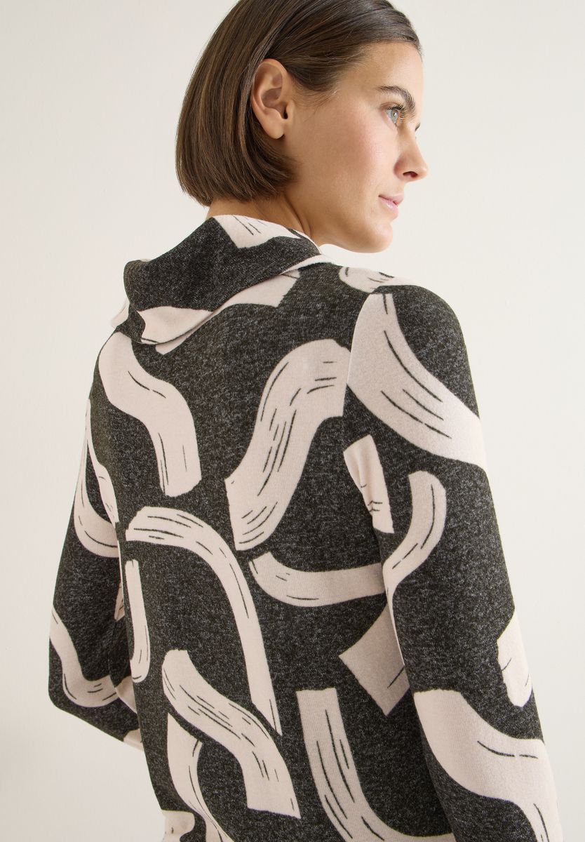 Gemustertes Melange Shirt