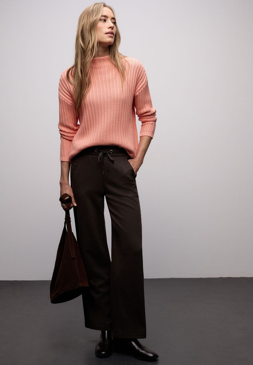 Turtleneck Strukturpullover